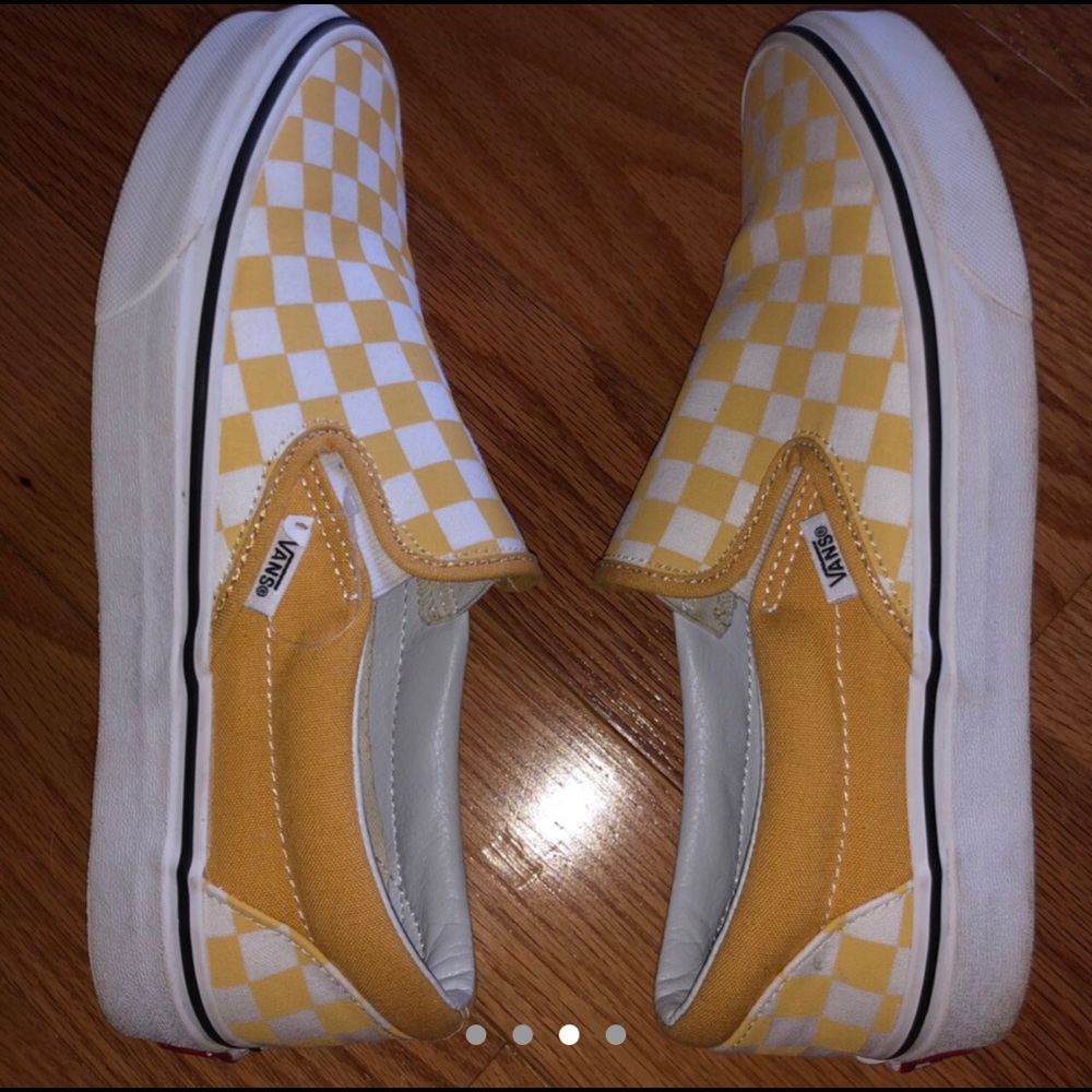Yellow Checkered Vans